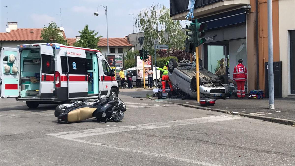 Auto contro moto L'incidente tra ex coniugi - San Bonifacio - L'Arena - L'Arena