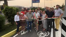 Inaugurazione pista ciclabile in via Pasteur 
