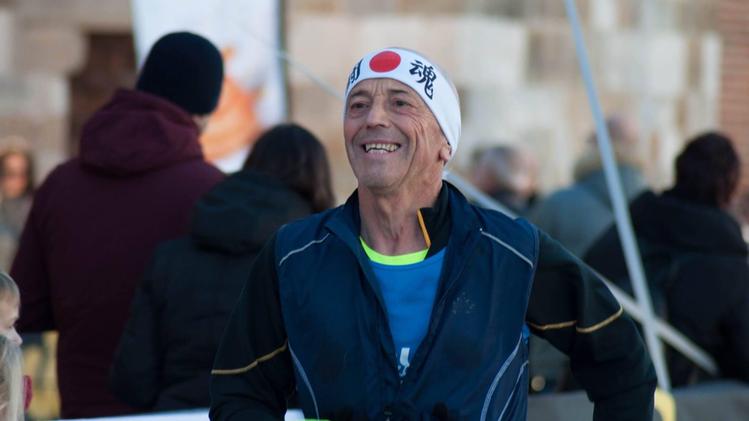 Il maratoneta Antonio Grotto: ha partecipato a oltre mille corse