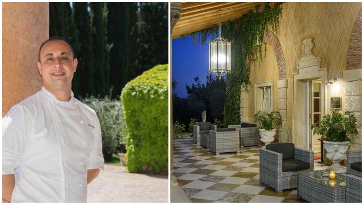 Lo chef Marco Marras, del ristorante Oseleta, una stella Michelin di Cavaion Veronese