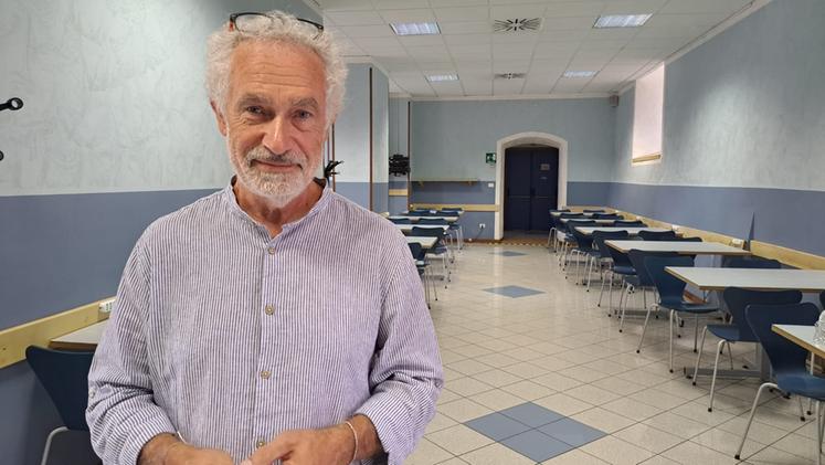 Alberto Sperotto, presidente della Ronda della Carità nell'ex mensa comunale ora Rifugio Bra