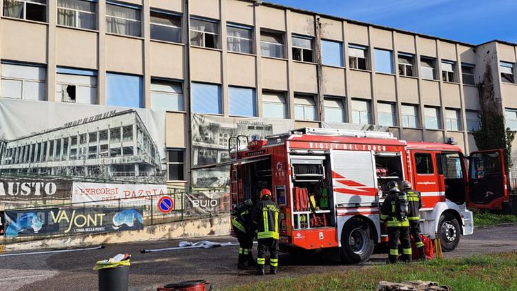 Incendio all'ex ospedale di Cologna Veneta