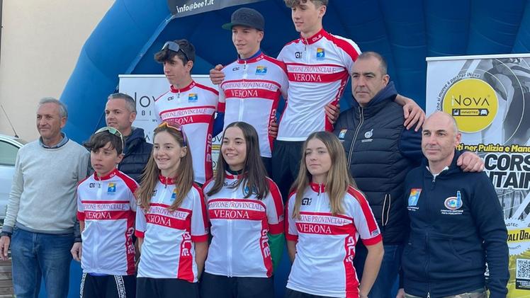 I campioni provinciali di Ciclocross incoronati ieri a Roverchiara