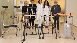 La consegna degli ausili per la riabilitazione all'ospedale di Bovolone da parte del Rotary di Legnago (Dienne)