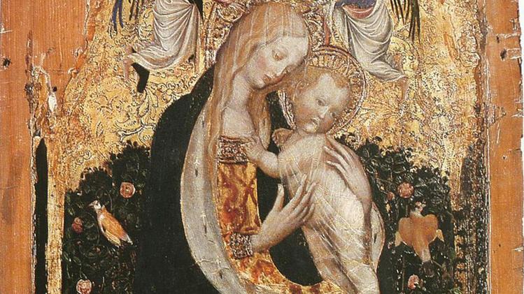 "Madonna col bambino" di Pisanello