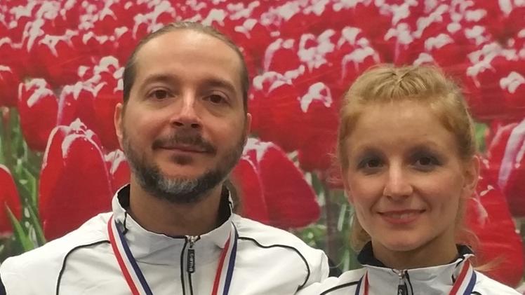 Andrea Zanconato e Sara  Tecchio ai mondiali in Olanda