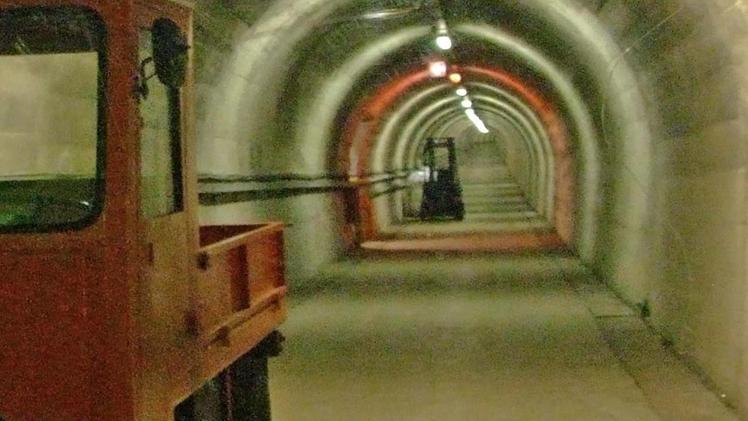 Uno dei tunnel del bunker
