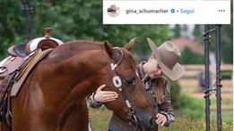 Gina Maria e la passione per i cavalli della famiglia di Schumacher