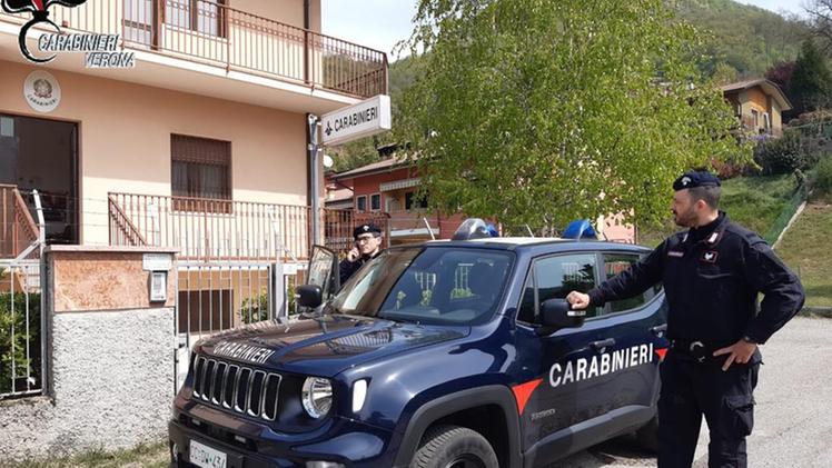 Provvidenziale intervento dei carabinieri