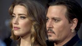 Johnny Depp con la moglie Amber Heard 