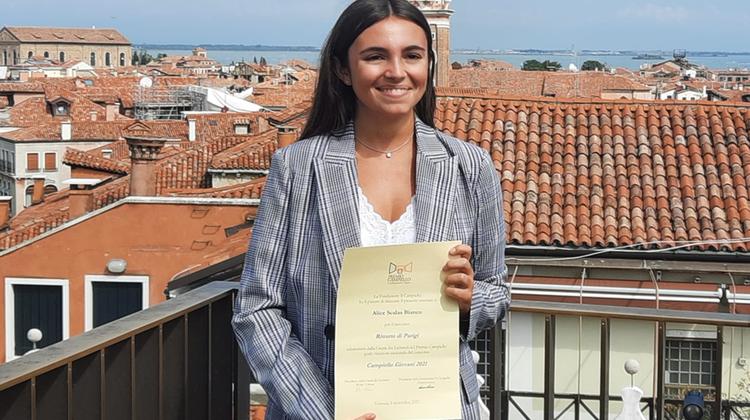 Alice Scalas Bianco, vincitrice del premio Campiello Giovani (foto M.V. Adami)