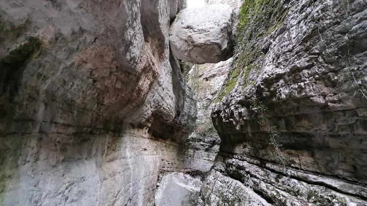 Il Baloc tacà via incastrato nel canyon (Mafrici)