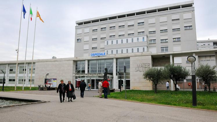 L'ingresso dell'ospedale di Legnago