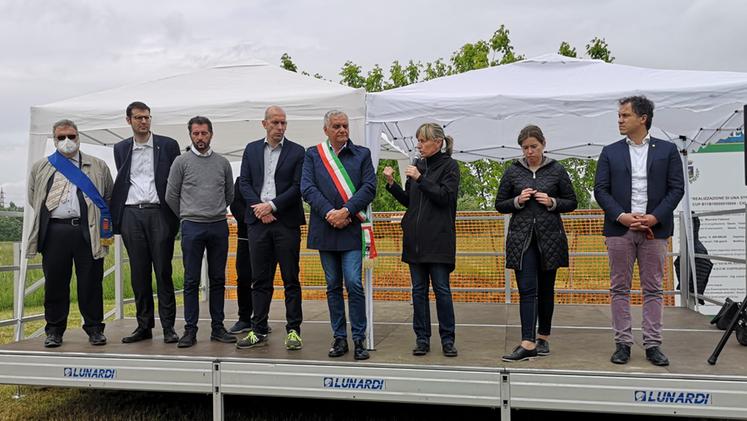Inaugurazione cantiere della nuova bretella di Legnago (Diennefoto)