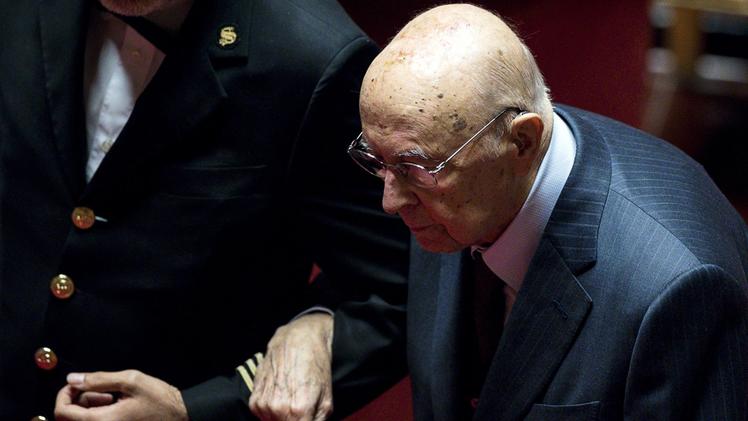 Il presidente emerito Giorgio Napolitano