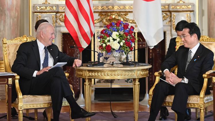 Il presidente Usa incontra il primo ministro giapponese Fumio Kishida