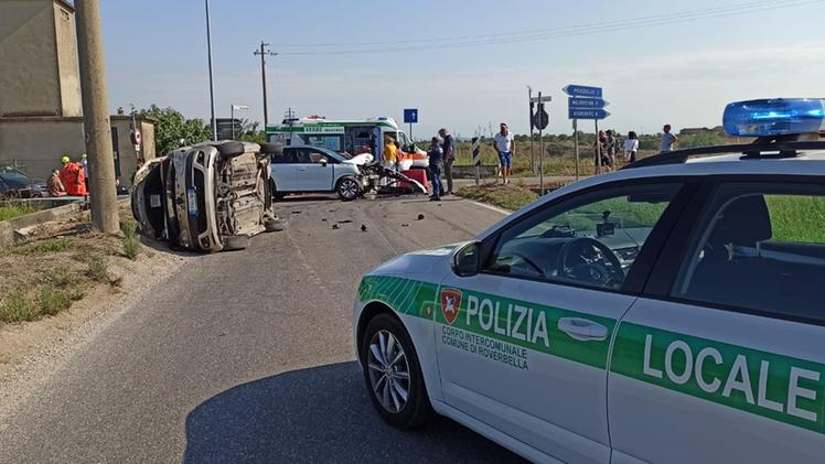 L'incidente a Ferragosto all'incrocio sulla Sp27 tra Valeggio e Marmirolo