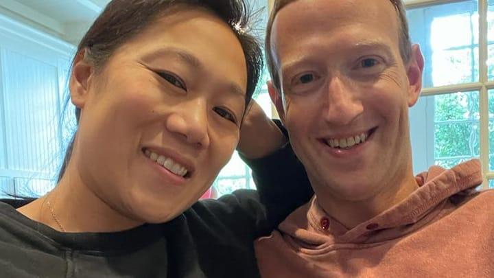Mark Zuckerberg con la moglie Priscilla Chan