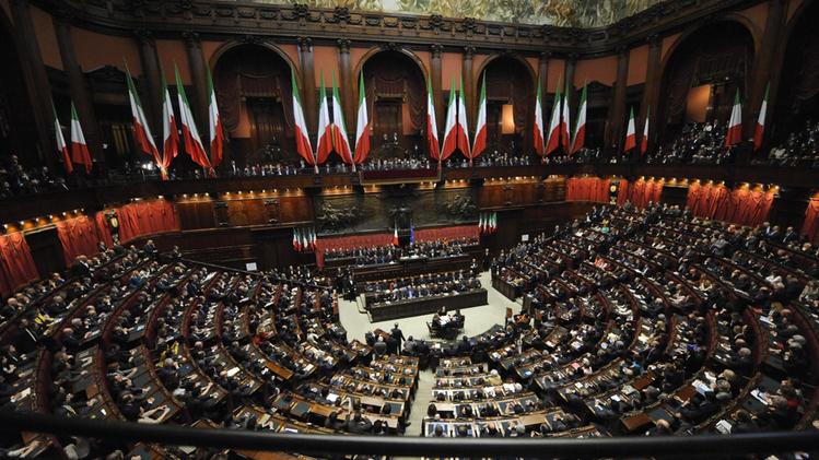 Il parlamento riunito a Montecitorio