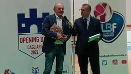 Renzo Soave (a sinistra) premiato all'Opening Day