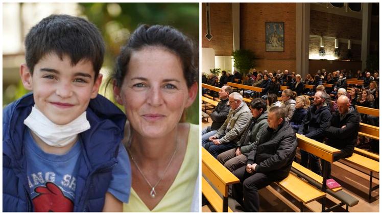 Ieri è stato celebrato il rosario in ricordo di Donatella Boschi, mamma del piccolo Tommaso, scomparso a sette anni nel crollo di una ghiacciaia in Lessinia. Domani i funerali della donna
