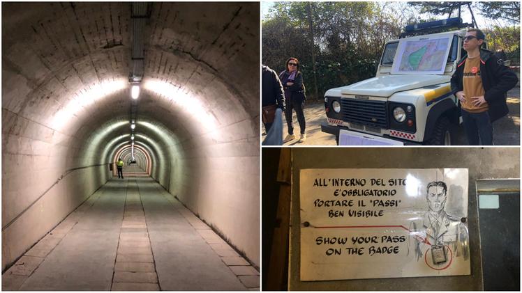 Il tunnel che porta al bunker West Star sotto il monte Moscal, ad Affi (Trevisani)
